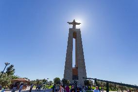 Cristo Rei A Symbol Of Gratitude And Iconic Religious Tourism Destination Overlooking Lisbon