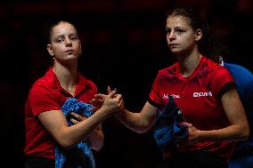 WTT China Smash - Women Doubles - Team France v Team China