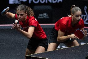 WTT China Smash - Women Doubles - Team France v Team China