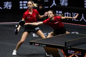 WTT China Smash - Women Doubles - Team France v Team China