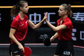 WTT China Smash - Women Doubles - Team France v Team China