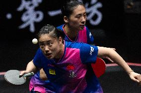 WTT China Smash - Women Doubles - Team France v Team China