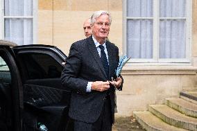 Michel Barnier Holds Meeting With Union Representatives - Paris