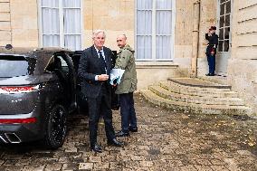 Michel Barnier Holds Meeting With Union Representatives - Paris