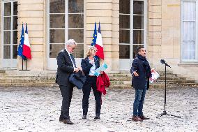 Michel Barnier Holds Meeting With Union Representatives - Paris