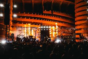 Lazza Performs During The Locura Opera N. 1 Tour In Milan