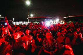 Lazza Performs During The Locura Opera N. 1 Tour In Milan