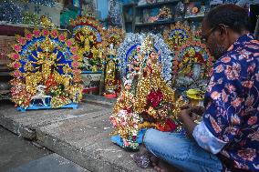 Durga Puja Preparation In Kolkata, India