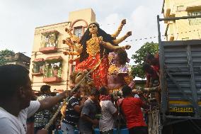 Durga Puja Preparation In Kolkata, India