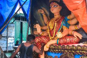 Durga Puja Preparation In Kolkata, India