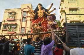 Durga Puja Preparation In Kolkata, India