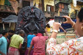 Durga Puja Preparation In Kolkata, India