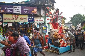 Durga Puja Preparation In Kolkata, India