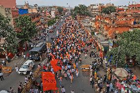 Yuva Shakti Manch 'Bhagva Rally' In Jaipur