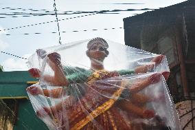 Durga Puja Preparation In Kolkata, India