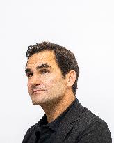 Roger Federer At UNIQLO Press Conference - Paris