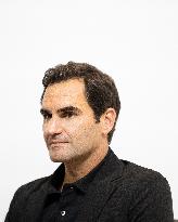 Roger Federer At UNIQLO Press Conference - Paris