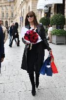 PFW - Monica Bellucci Leaves The Ritz