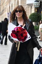 PFW - Monica Bellucci Leaves The Ritz