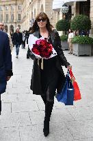 PFW - Monica Bellucci Leaves The Ritz