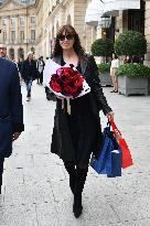 PFW - Monica Bellucci Leaves The Ritz