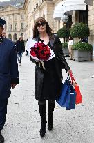 PFW - Monica Bellucci Leaves The Ritz