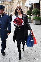 PFW - Monica Bellucci Leaves The Ritz