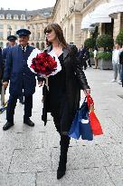 PFW - Monica Bellucci Leaves The Ritz