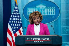 Press Secretary Karine Jean-Pierre, Homeland Security Advisor Randall Hosts Daily Press Briefing