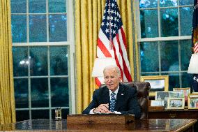 President Biden Recieves Briefing on Repsonse to Hurricane Helene