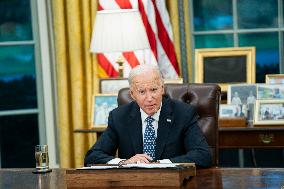 President Biden Recieves Briefing on Repsonse to Hurricane Helene