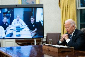 President Biden Recieves Briefing on Repsonse to Hurricane Helene