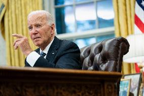 President Biden Recieves Briefing on Repsonse to Hurricane Helene