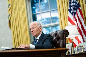 President Biden Recieves Briefing on Repsonse to Hurricane Helene