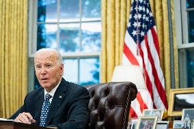 President Biden Recieves Briefing on Repsonse to Hurricane Helene