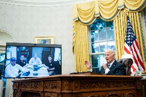 President Biden Recieves Briefing on Repsonse to Hurricane Helene