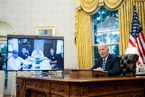 President Biden Recieves Briefing on Repsonse to Hurricane Helene