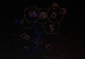 Drone Light Show Celebrate National Day in Taizhou