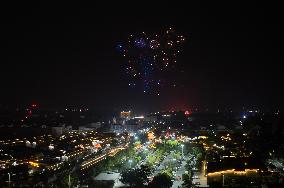 Drone Light Show Celebrate National Day in Taizhou