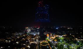 Drone Light Show Celebrate National Day in Taizhou