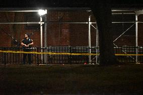 One Man Fatally Shot And Two Other Men Injured Following A Shooting In The Bedford-Stuyvesant Section Of Brooklyn New York