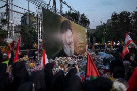 Iran-Protest Against Killing Hassan Nasrallah In Tehran