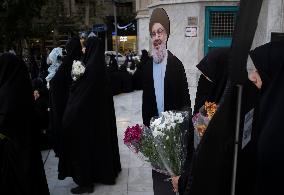 Iran-Protest Against Killing Hassan Nasrallah In Tehran