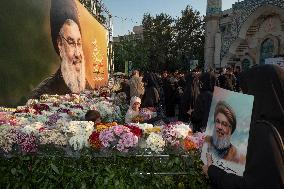 Iran-Protest Against Killing Hassan Nasrallah In Tehran