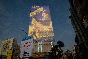 Iran-Protest Against Killing Hassan Nasrallah In Tehran