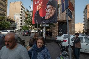 Iran-Protest Against Killing Hassan Nasrallah In Tehran