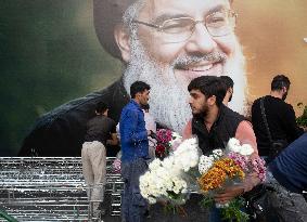 Iran-Protest Against Killing Hassan Nasrallah In Tehran