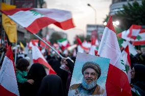 Iran-Protest Against Killing Hassan Nasrallah In Tehran