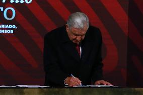 Mexico’s President Lopez Obrador Last Briefing Conference