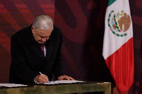 Last Press Conference Of Andrés Manuel López Obrador, President Of Mexico